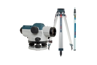 Комплект оптический нивелир Bosch GOL 26D штатив рейка - 3 в 1