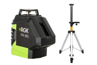 Лазерный уровень RGK PR-81G + штанга-упор RGK CG-2