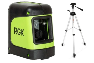 Лазерный уровень RGK ML-11G + штатив RGK F130