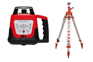 Ротационный нивелир RGK SP-610 + штатив RGK SH-230