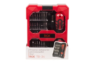 Отвертка RGK TB-34 (34 в 1)