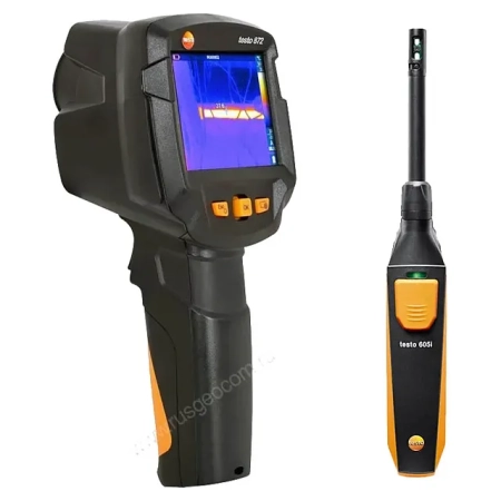 Комплект тепловизора Testo 872 и смарт-зонда термогигрометра Testo 605i