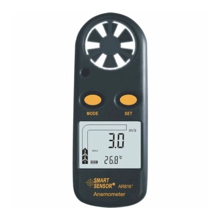 ЦИФРОВОЙ ПОРТАТИВНЫЙ АНЕМОМЕТР AR816+