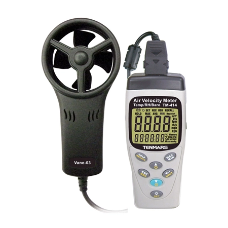 Портативный цифровой термоанемометр TM-414