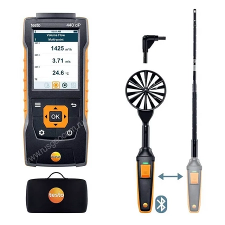 Testo 440 delta P комплект для вентиляции 1 с Bluetooth