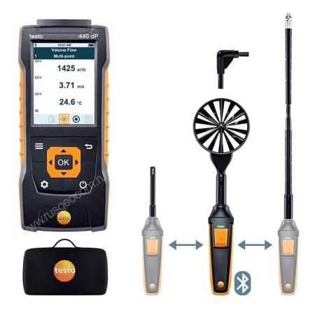 Testo 440 delta P комплект 2 для вентиляции с Bluetooth