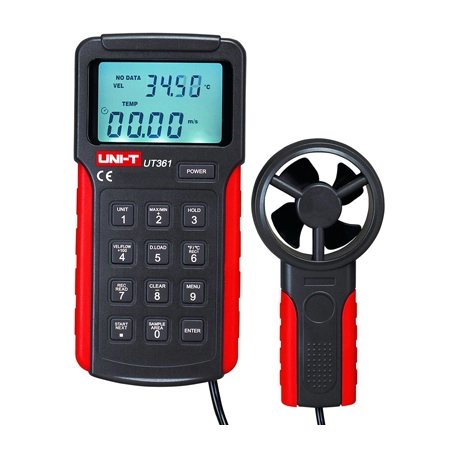 Измеритель скорости и температуры воздушного потока UT361