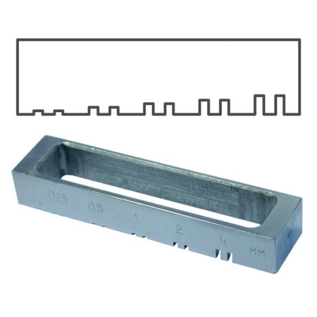 Гребенка для оценки розлива и выравнивания