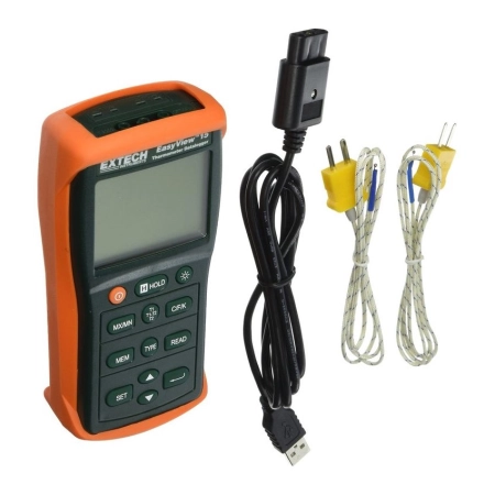 Термометр двойного ввода Extech EA15 EasyView на 1767°С с регистрацией данных