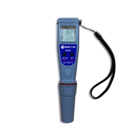 Влагозащищенный карманный кондуктометр ЭКОСТАБ EC101