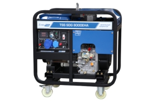 Дизельный генератор TSS SDG 8000 EHA,с электростартером, 7,5 кВт, 230В