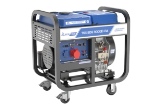 Дизельный генератор TSS SDG 9000EH3A, трехфазный с электростартером, 8 кВт, 230/400В