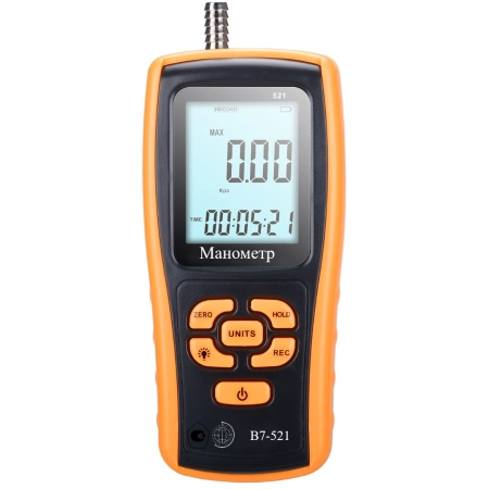 Манометр избыточного давления газа, жидкости и пара цифровой В7-521 от 0 до +35 кПа