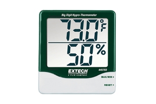 Гигротермометр Extech 445703 с большим ЖК-дисплеем