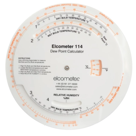 Калькулятор точки росы Elcometer 114