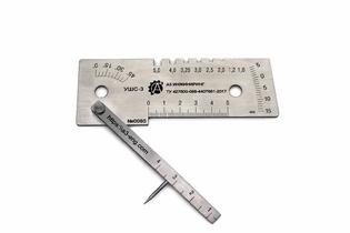 Универсальный шаблон сварщика УШС-3 с калибровкой