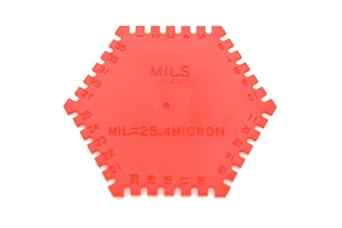 Пластиковая гребенка для определения толщины мокрого слоя TQC LD2020
