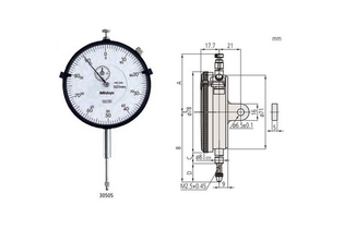 Индикаторы часового типа серии 3 (цена деления 0,01 мм)
