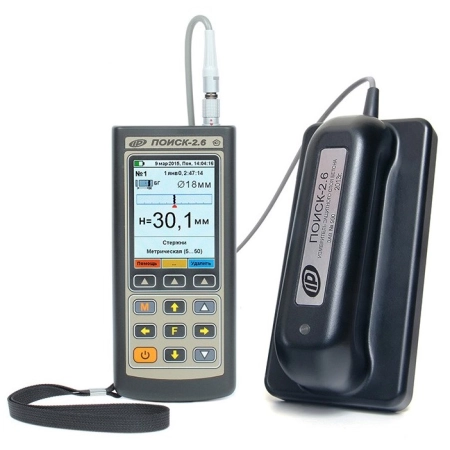 Поверка измерителя толщины защитного слоя бетона ПОИСК-2.6