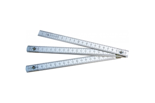 Метр складной 1м (алюминиевый)