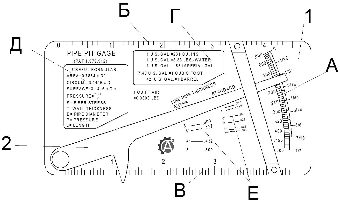 Универсальный шаблон сварщика WG10