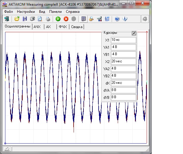 ПО AKTAKOM Measuring CompleX